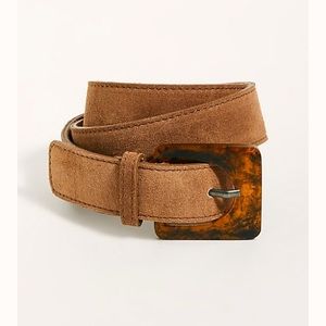 Free people suede brown/tan belt
